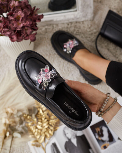 Royalfashion Mocassins pour femme avec perles colorées Karonia