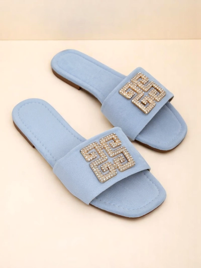 Royalfashion Mules à semelle plate pour femmes Zamila