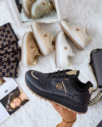 Royalfashion Baskets chauffantes pour femme avec fourrure Boris