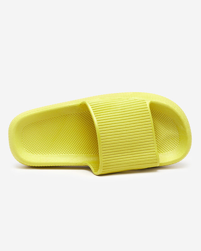 Pantoufles en caoutchouc vert avec gaufrage Torika - Chaussures
