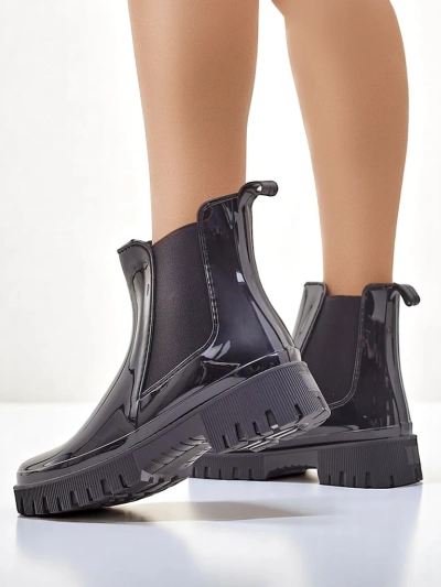 Royalfashion Bottes en caoutchouc laquées pour femmes EriEri