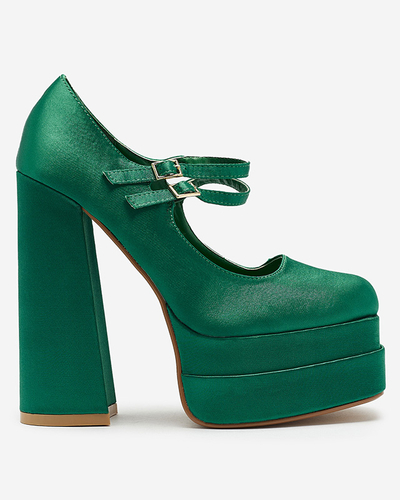 Vert escarpins à talons hauts pour femmes Elika - Chaussures