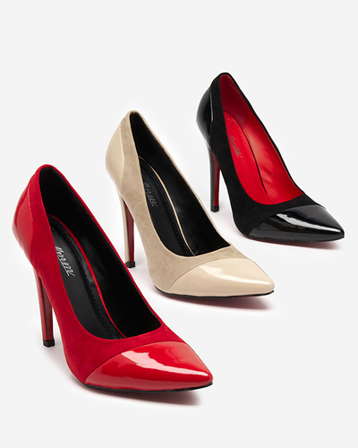 Escarpins insolites pour femmes beiges sur talon haut Voleris - Footwear