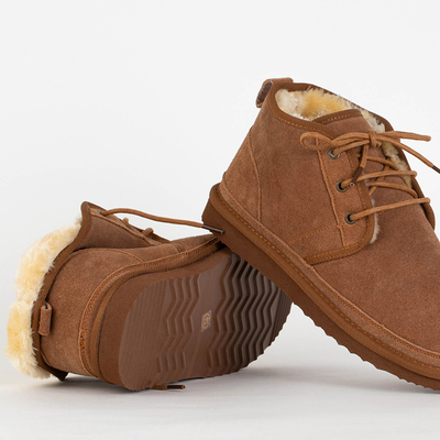 Bottes de neige homme Gavin camel - chaussures