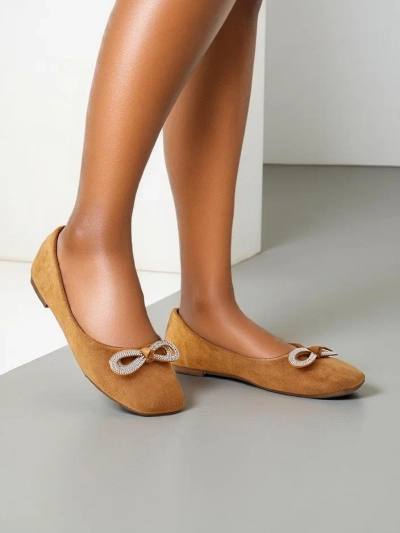 Royalfashion Ballerines pour femmes avec un nœud Cocar