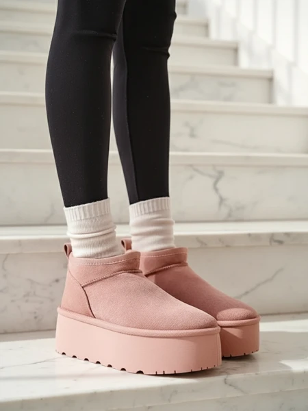 Royalfashion Bottes courtes pour femmes a'la bottes de neige Ozozi