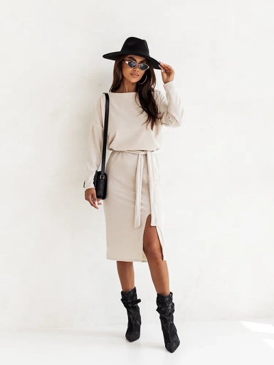 Royalfashion Robe midi pour femme