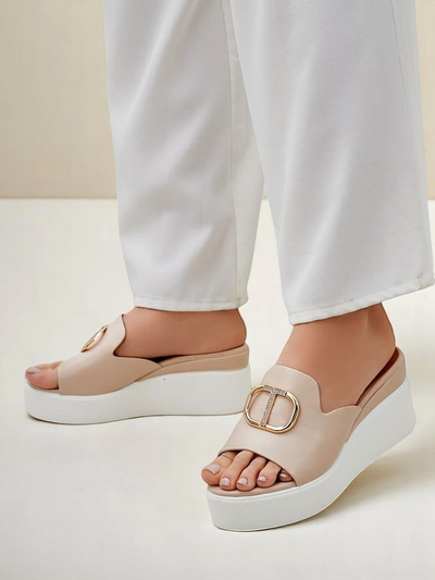 Royalfashion sandales compensées pour femmes Daffin
