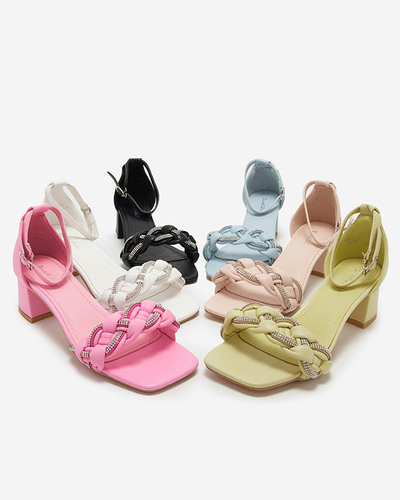 OUTLET Sandales bleues pour femmes sur le poteau Marienka - Chaussures