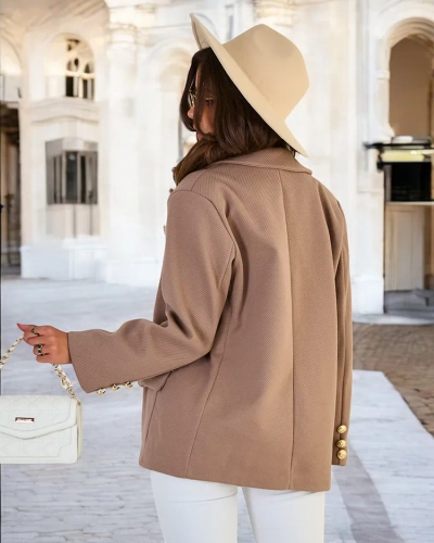 Royalfashion Manteau court pour femme