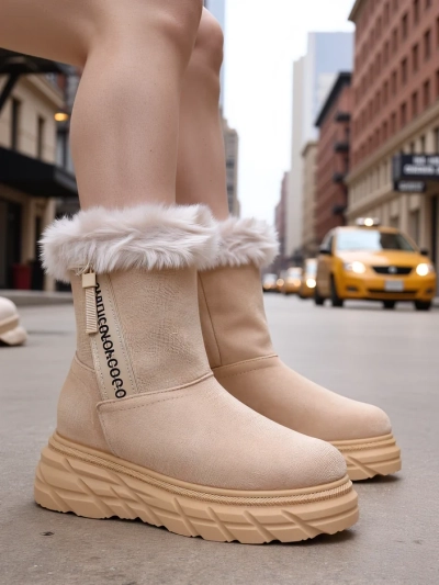 Royalfashion Bottes de neige pour femmes Zebio