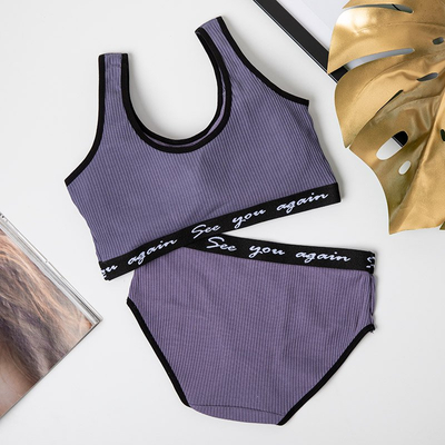 Ensemble de sous-vêtements de sport femme gris foncé - Underwear