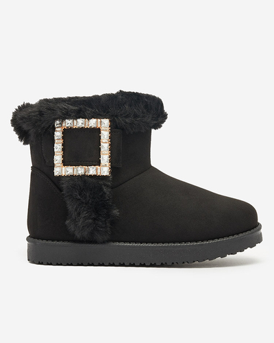 Royalfashion Bottes pour femmes a'la bottes de neige avec ornement Galaes