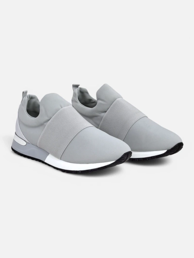 Sneakers pour femmes Selene Grigio semelle plate gris tourterelle style tendance