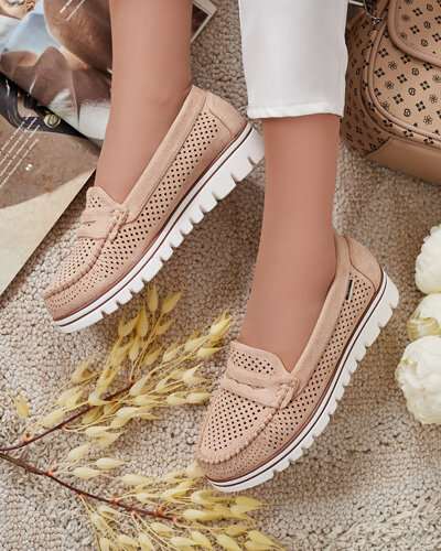 Royalfashion Mocassins ajourés pour femme Leteller