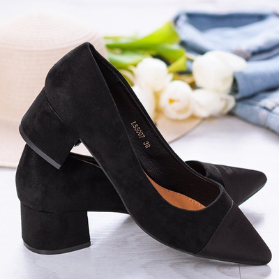 Escarpins noirs sur la tige basse Massikina - Chaussures 1