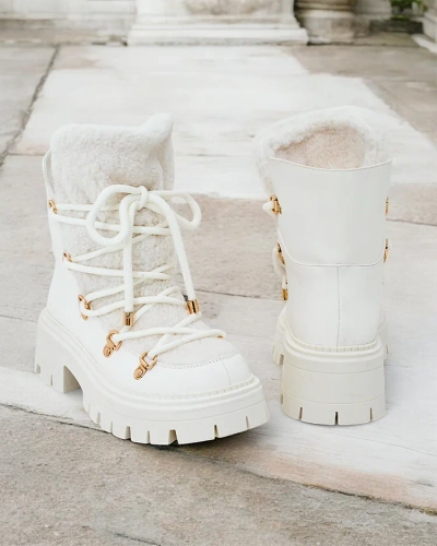 Royalfashion Bottes de neige Lozin à lacets pour femme
