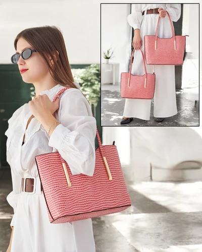 Sac à main en cuir verni Royalfashion avec embossage