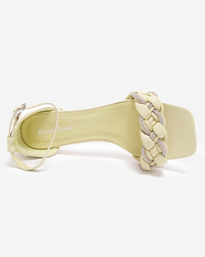OUTLET Sandales vertes pour femmes sur le poteau de Marienka - Footwear