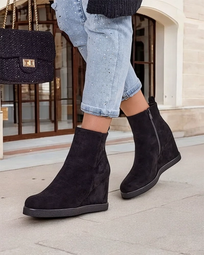 Royalfashion Bottes compensées pour femmes Sierra