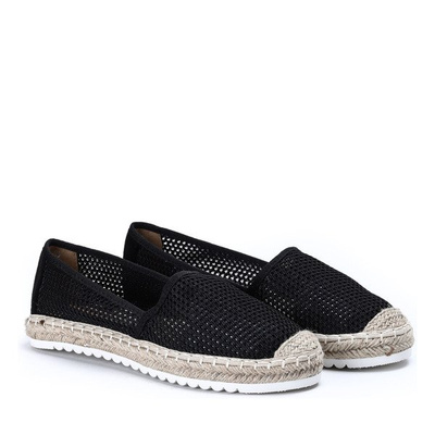 Espadrilles noires en maille Leonie - Chaussures 1