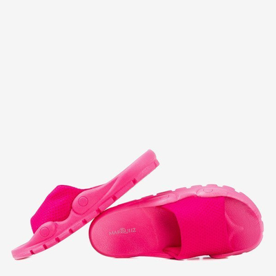 OUTLET Chaussons rose fluo avec maille Sensie - Footwear
