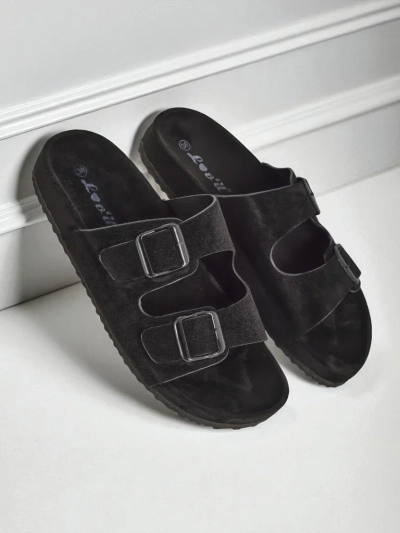Royalfashion Sandales pour femmes en éco-daim avec boucles Bella Duo