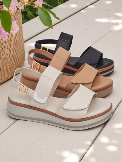 Sandales Royalfashion pour femmes avec une semelle Tulipe plus épaisse