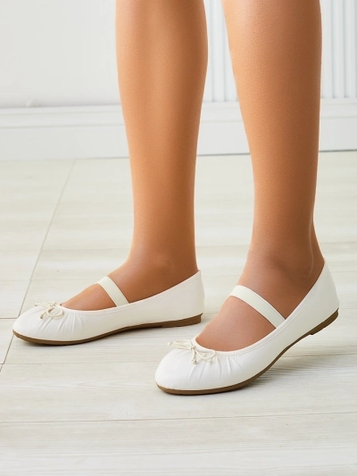 Ballerines Royalfashion pour femmes avec un nœud et élastique Evsal