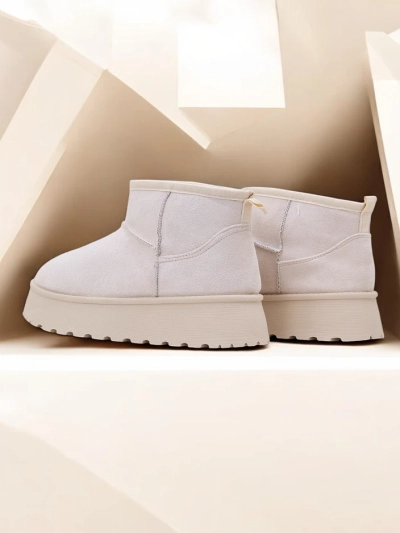 Royalfashion Bottes courtes à la manière des bottes de neige pour femmes Hezio