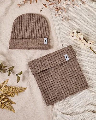 Royalfashion Ensemble d'hiver universel - bonnet avec snood