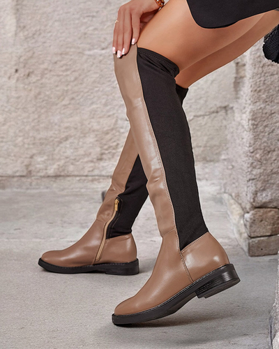 Royalfashion Bottes au genou Desela pour femme