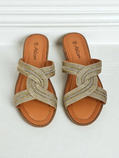 Royalfashion Mules tressées pour femmes Woven Breeze