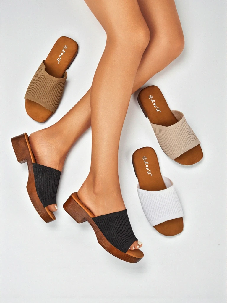 Royalfashion Mules Ribbed Grace