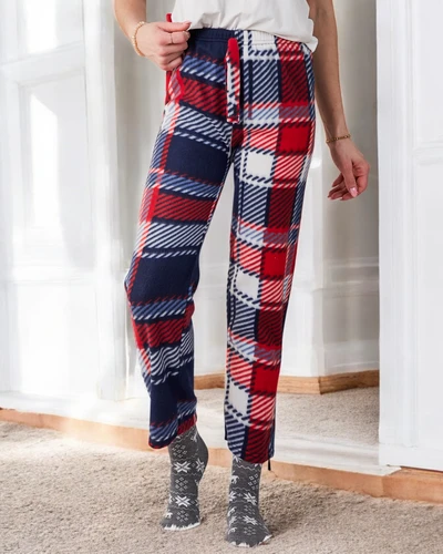 Pantalon en coton de Noël Royalfashion pour femmes, issu de pyjamas à carreaux