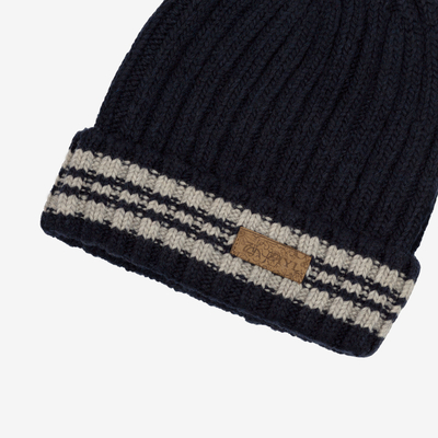 Bonnet homme bleu marine en laine mélangée - Accessoires