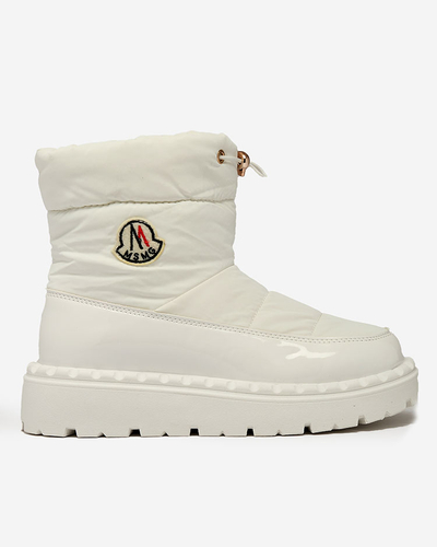 Royalfashion Bottes de neige à enfiler pour femme de couleur blanche Ireda