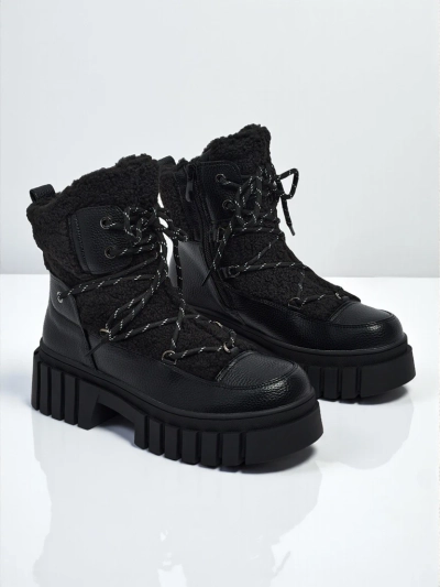 Bottines workwear pour femmes avec fourrure Cindora