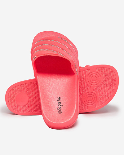 Chaussons femme corail avec zircons cubiques Mytaris - Footwear