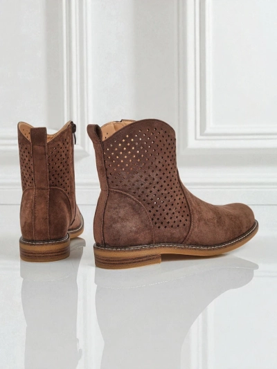 Royalfashion Bottines ajourées pour femmes Toffas