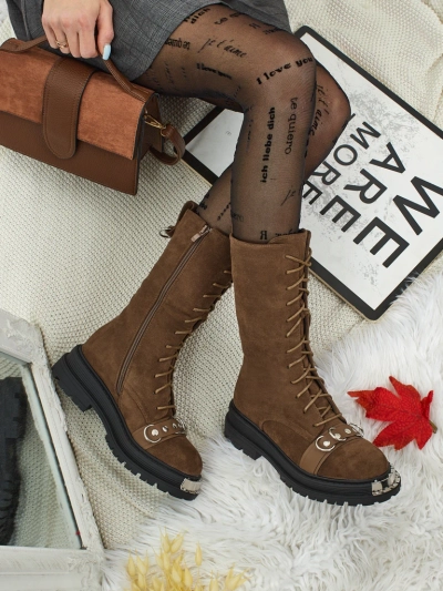 Royalfashion Bottines lacées pour femmes Werces