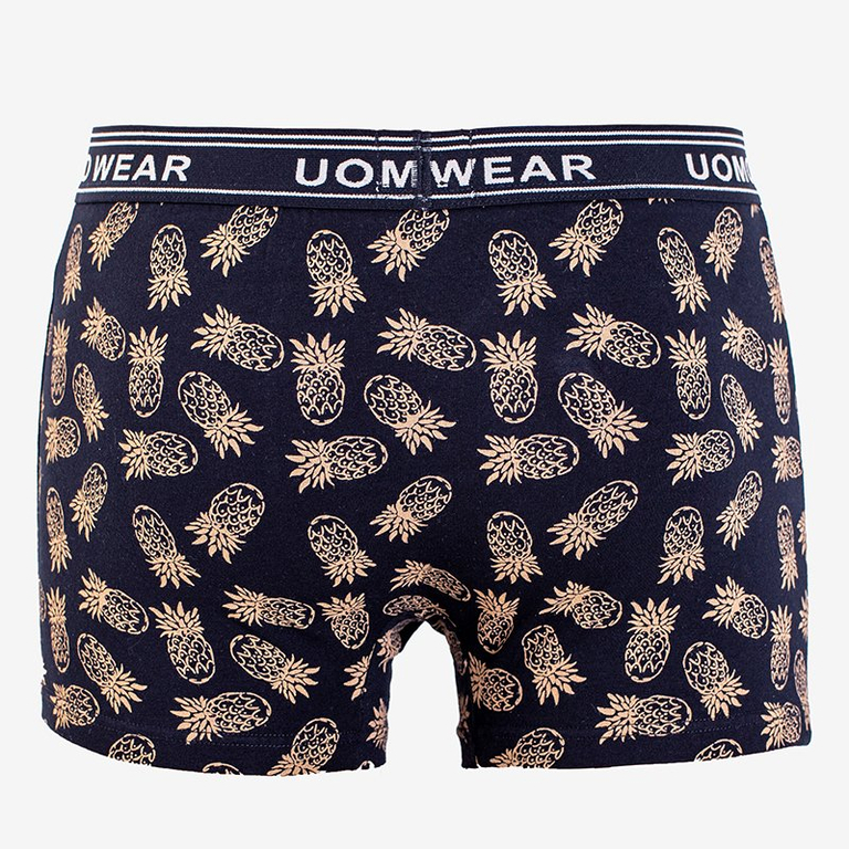 Caleçon homme noir à ananas - Sous-vêtements