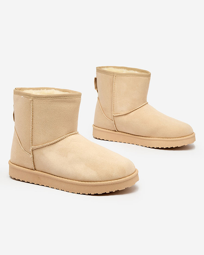 Royalfashion Bottes a'la neige pour femme en beige Regodo