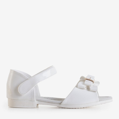 Sandales enfant blanches à nœud Loqi - Chaussures
