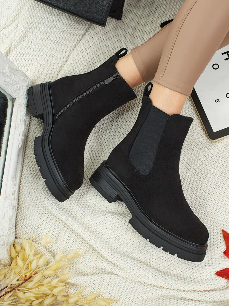 Bottines Chelsea pour femmes en éco-daim Lunvor