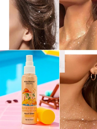 Summer Spray - Enlumineur liquide pour cheveux et corps Mûre