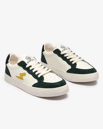 OUTLET Baskets de sport blanches et vertes pour femmes Rozzuci- Footwear