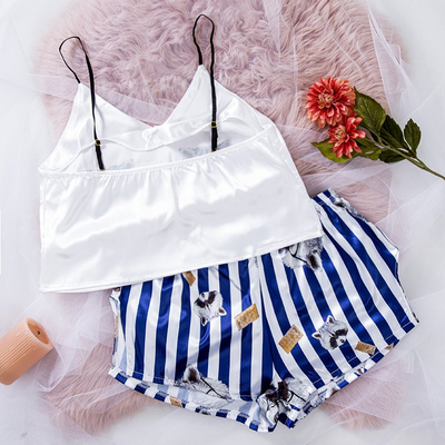 Pyjama femme Cobalt avec imprimé - Vêtements