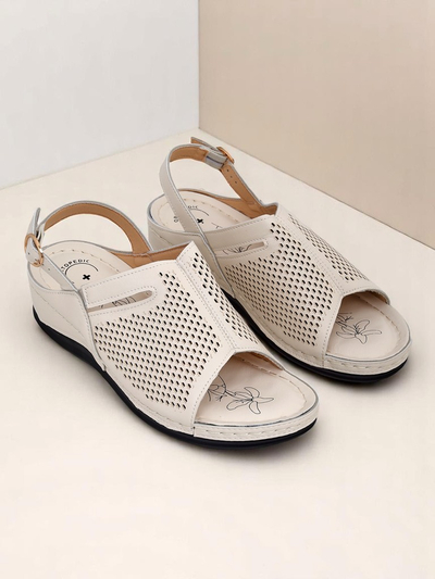 Royalfashion Sandales compensées pour femmes Mira
