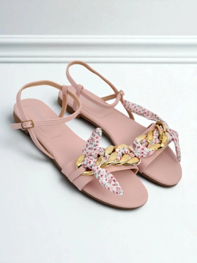 Royalfashion Sandales plates pour femmes BareLuxe